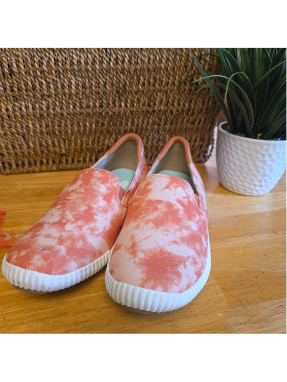 Dr. Scholl's Jot It Down Women's Slip-on Sneakers, Orange Sz 9.5 NWOT